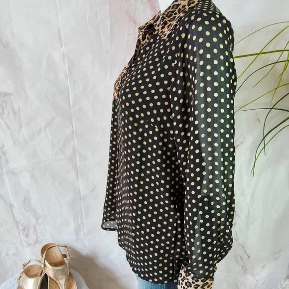 Vintage leopard print blouse - Picture 5 of 8